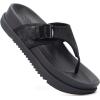 image:imageKuaiLu Flip Flops for Womens Orthotic Chic Platform Sandals with Arch Support Ultra Comfotable Summer Beach Walking Plantar Fasciitis Cushion Sandals Ladies Open toe Outfits Adjustable Flat SandlesBlack