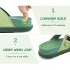 image:imageKuaiLu Flip Flops for Womens Orthotic Chic Platform Sandals with Arch Support Ultra Comfotable Summer Beach Walking Plantar Fasciitis Cushion Sandals Ladies Open toe Outfits Adjustable Flat SandlesGreen