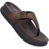 image:imageKuaiLu Flip Flops for Womens Orthotic Chic Platform Sandals with Arch Support Ultra Comfotable Summer Beach Walking Plantar Fasciitis Cushion Sandals Ladies Open toe Outfits Adjustable Flat SandlesBrown