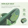 image:imageKuaiLu Flip Flops for Womens Orthotic Chic Platform Sandals with Arch Support Ultra Comfotable Summer Beach Walking Plantar Fasciitis Cushion Sandals Ladies Open toe Outfits Adjustable Flat SandlesGreen
