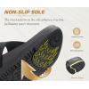 image:imageKuaiLu Flip Flops for Womens Orthotic Chic Platform Sandals with Arch Support Ultra Comfotable Summer Beach Walking Plantar Fasciitis Cushion Sandals Ladies Open toe Outfits Adjustable Flat SandlesBlack