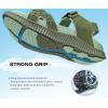 image:imageKuaiLu Mens Hiking Sandals With Arch Support Sport Recovery Athletic Walking Sandals For Man Outdoor Summer Casual Thick Cushion Beach Water Fisherman Sandal Size 715Green