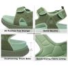 image:imageKuaiLu Mens Hiking Sandals With Arch Support Sport Recovery Athletic Walking Sandals For Man Outdoor Summer Casual Thick Cushion Beach Water Fisherman Sandal Size 715Green