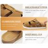image:imageKuaiLu Womens Clog Sandals with Comfotable Arch Support Chic Platform Cushion Memory Foam Dressy Sandals Summer Travel Beach Walking Slide with Orthopedic Plantar Fasciitis Mules for 2026Khaki