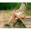 image:imageKuaiLu Womens Clog Sandals with Comfotable Arch Support Chic Platform Cushion Memory Foam Dressy Sandals Summer Travel Beach Walking Slide with Orthopedic Plantar Fasciitis Mules for 2026Green