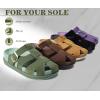 image:imageKuaiLu Womens Clog Sandals with Comfotable Arch Support Chic Platform Cushion Memory Foam Dressy Sandals Summer Travel Beach Walking Slide with Orthopedic Plantar Fasciitis Mules for 2026Green