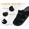 image:imageKuaiLu Womens Clog Sandals with Comfotable Arch Support Chic Platform Cushion Memory Foam Dressy Sandals Summer Travel Beach Walking Slide with Orthopedic Plantar Fasciitis Mules for 2026Black