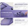 image:imageKuaiLu Womens Clog Sandals with Comfotable Arch Support Chic Platform Cushion Memory Foam Dressy Sandals Summer Travel Beach Walking Slide with Orthopedic Plantar Fasciitis Mules for 2026Purple