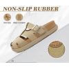 image:imageKuaiLu Womens Clog Sandals with Comfotable Arch Support Chic Platform Cushion Memory Foam Dressy Sandals Summer Travel Beach Walking Slide with Orthopedic Plantar Fasciitis Mules for 2026Beige
