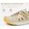 image:imageKuaiLu Womens Closed Toe Hiking Sandals with Orthopedic Arch Support Comfortable Cushion Breathable Summer Outdoor Walking Sandles Beach Travel Adjustable Fisherman Water ShoesBeige White