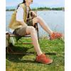 image:imageKuaiLu Womens Closed Toe Hiking Sandals with Orthopedic Arch Support Comfortable Cushion Breathable Summer Outdoor Walking Sandles Beach Travel Adjustable Fisherman Water ShoesOrange Khaki