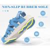 image:imageKuaiLu Womens Closed Toe Hiking Sandals with Orthopedic Arch Support Comfortable Cushion Breathable Summer Outdoor Walking Sandles Beach Travel Adjustable Fisherman Water ShoesBlue White