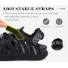 image:imageKuaiLu Womens Closed Toe Hiking Sandals with Orthopedic Arch Support Comfortable Cushion Breathable Summer Outdoor Walking Sandles Beach Travel Adjustable Fisherman Water ShoesBlack
