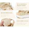 image:imageKuaiLu Womens Closed Toe Hiking Sandals with Orthopedic Arch Support Comfortable Cushion Breathable Summer Outdoor Walking Sandles Beach Travel Adjustable Fisherman Water ShoesBeige White