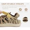 image:imageKuaiLu Womens Closed Toe Hiking Sandals with Orthopedic Arch Support Comfortable Cushion Breathable Summer Outdoor Walking Sandles Beach Travel Adjustable Fisherman Water ShoesBrown Beige