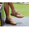 image:imageKuaiLu Womens Orthopedic Flip Flops Comfort Cushion Arch Support Sandals Summer Lightweight Casual Beach Walking Sandles Fashion Trendy Outfit Adjustable Ladies Flat SandalsBeige Khaki