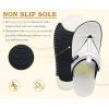 image:imageKuaiLu Womens Orthopedic Flip Flops Comfort Cushion Arch Support Sandals Summer Lightweight Casual Beach Walking Sandles Fashion Trendy Outfit Adjustable Ladies Flat SandalsWhite Black