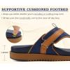 image:imageKuaiLu Womens Orthopedic Flip Flops Comfort Cushion Arch Support Sandals Summer Lightweight Casual Beach Walking Sandles Fashion Trendy Outfit Adjustable Ladies Flat SandalsBlue Khaki
