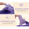 image:imageKuaiLu Womens Orthopedic Flip Flops Comfort Cushion Arch Support Sandals Summer Lightweight Casual Beach Walking Sandles Fashion Trendy Outfit Adjustable Ladies Flat SandalsPurple
