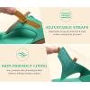 image:imageKuaiLu Womens Orthopedic Flip Flops Comfort Cushion Arch Support Sandals Summer Lightweight Casual Beach Walking Sandles Fashion Trendy Outfit Adjustable Ladies Flat SandalsTeal Khaki
