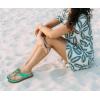 image:imageKuaiLu Womens Orthopedic Flip Flops Comfort Cushion Arch Support Sandals Summer Lightweight Casual Beach Walking Sandles Fashion Trendy Outfit Adjustable Ladies Flat SandalsTeal Khaki