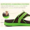 image:imageKuaiLu Womens Orthopedic Flip Flops Comfort Cushion Arch Support Sandals Summer Lightweight Casual Beach Walking Sandles Fashion Trendy Outfit Adjustable Ladies Flat SandalsBrown Green