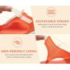 image:imageKuaiLu Womens Orthopedic Flip Flops Comfort Cushion Arch Support Sandals Summer Lightweight Casual Beach Walking Sandles Fashion Trendy Outfit Adjustable Ladies Flat SandalsOrange White