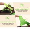 image:imageKuaiLu Womens Orthopedic Flip Flops Comfort Cushion Arch Support Sandals Summer Lightweight Casual Beach Walking Sandles Fashion Trendy Outfit Adjustable Ladies Flat SandalsBrown Green