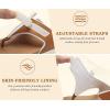 image:imageKuaiLu Womens Orthopedic Flip Flops Comfort Cushion Arch Support Sandals Summer Lightweight Casual Beach Walking Sandles Fashion Trendy Outfit Adjustable Ladies Flat SandalsWhite Khaki