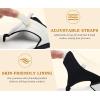 image:imageKuaiLu Womens Orthopedic Flip Flops Comfort Cushion Arch Support Sandals Summer Lightweight Casual Beach Walking Sandles Fashion Trendy Outfit Adjustable Ladies Flat SandalsWhite Black