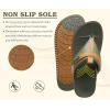 image:imageKuaiLu Womens Orthopedic Flip Flops Comfort Cushion Arch Support Sandals Summer Lightweight Casual Beach Walking Sandles Fashion Trendy Outfit Adjustable Ladies Flat SandalsGreen Khaki