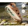 image:imageKuaiLu Womens Orthotic Cushion Sandals Closed Toe Breathable Recovery Sport Hiking Beach Water Athletic Shoes Comfortable Arch Support Walking Fisherman Sandal Relief Plantar FasciitisKhaki