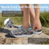 image:imageKuaiLu Womens Orthotic Cushion Sandals Closed Toe Breathable Recovery Sport Hiking Beach Water Athletic Shoes Comfortable Arch Support Walking Fisherman Sandal Relief Plantar FasciitisGrey