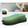 image:imageKuaiLu Womens Orthotic Cushion Sandals Closed Toe Breathable Recovery Sport Hiking Beach Water Athletic Shoes Comfortable Arch Support Walking Fisherman Sandal Relief Plantar FasciitisGreen