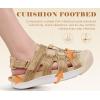 image:imageKuaiLu Womens Orthotic Cushion Sandals Closed Toe Breathable Recovery Sport Hiking Beach Water Athletic Shoes Comfortable Arch Support Walking Fisherman Sandal Relief Plantar FasciitisBeige White