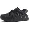 image:imageKuaiLu Womens Closed Toe Hiking Sandals with Orthopedic Arch Support Comfortable Cushion Breathable Summer Outdoor Walking Sandles Beach Travel Adjustable Fisherman Water ShoesBlack