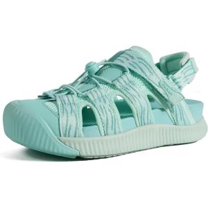 image:imageKuaiLu Womens Orthotic Cushion Sandals Closed Toe Breathable Recovery Sport Hiking Beach Water Athletic Shoes Comfortable Arch Support Walking Fisherman Sandal Relief Plantar FasciitisLake Blue