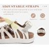 image:imageKuaiLu Womens Orthopedic Closed Toe Walking Sandals with Comfort Arch Support Breathable Beach Travel Hiking Sandles Sport Recovery Cushion Plantar Fasciitis Fisherman Water SandalWhite Khaki
