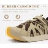 image:imageKuaiLu Womens Orthopedic Closed Toe Walking Sandals with Comfort Arch Support Breathable Beach Travel Hiking Sandles Sport Recovery Cushion Plantar Fasciitis Fisherman Water SandalBrown Beige