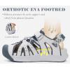 image:imageKuaiLu Womens Orthopedic Closed Toe Walking Sandals with Comfort Arch Support Breathable Beach Travel Hiking Sandles Sport Recovery Cushion Plantar Fasciitis Fisherman Water SandalGrey