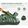 image:imageKuaiLu Womens Orthopedic Closed Toe Walking Sandals with Comfort Arch Support Breathable Beach Travel Hiking Sandles Sport Recovery Cushion Plantar Fasciitis Fisherman Water SandalGreen