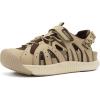 image:imageKuaiLu Womens Orthopedic Closed Toe Walking Sandals with Comfort Arch Support Breathable Beach Travel Hiking Sandles Sport Recovery Cushion Plantar Fasciitis Fisherman Water SandalBrown Beige
