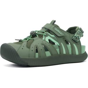 image:imageKuaiLu Womens Orthopedic Closed Toe Walking Sandals with Comfort Arch Support Breathable Beach Travel Hiking Sandles Sport Recovery Cushion Plantar Fasciitis Fisherman Water SandalGreen
