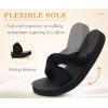 image:imageKuaiLu Dressy Sandals for Women Yoga Mat with Arch Support Comfortable Cushion Lightweight Casual Slides Summer Fashion Beach Pool Slip On Travel Orthotic Shoes Indoor OutdoorBlack