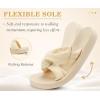 image:imageKuaiLu Dressy Sandals for Women Yoga Mat with Arch Support Comfortable Cushion Lightweight Casual Slides Summer Fashion Beach Pool Slip On Travel Orthotic Shoes Indoor OutdoorBeige