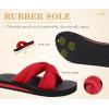 image:imageKuaiLu Dressy Sandals for Women Yoga Mat with Arch Support Comfortable Cushion Lightweight Casual Slides Summer Fashion Beach Pool Slip On Travel Orthotic Shoes Indoor OutdoorBlackRed