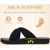 image:imageKuaiLu Dressy Sandals for Women Yoga Mat with Arch Support Comfortable Cushion Lightweight Casual Slides Summer Fashion Beach Pool Slip On Travel Orthotic Shoes Indoor OutdoorBlack
