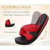 image:imageKuaiLu Dressy Sandals for Women Yoga Mat with Arch Support Comfortable Cushion Lightweight Casual Slides Summer Fashion Beach Pool Slip On Travel Orthotic Shoes Indoor OutdoorBlackRed