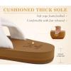 image:imageKuaiLu Dressy Sandals for Women Yoga Mat with Arch Support Comfortable Cushion Lightweight Casual Slides Summer Fashion Beach Pool Slip On Travel Orthotic Shoes Indoor OutdoorWhite Khaki
