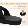 image:imageKuaiLu Dressy Sandals for Women Yoga Mat with Arch Support Comfortable Cushion Lightweight Casual Slides Summer Fashion Beach Pool Slip On Travel Orthotic Shoes Indoor OutdoorBlack